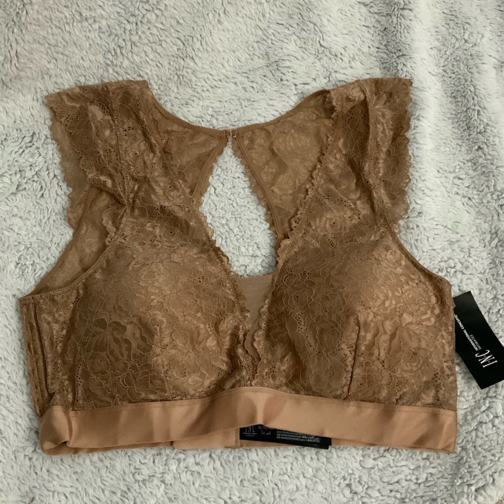 NWT INC International Concepts intimates bralette - taupe dream
